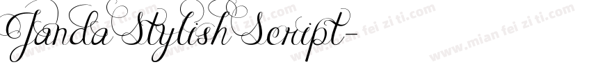 Janda Stylish Script字体转换